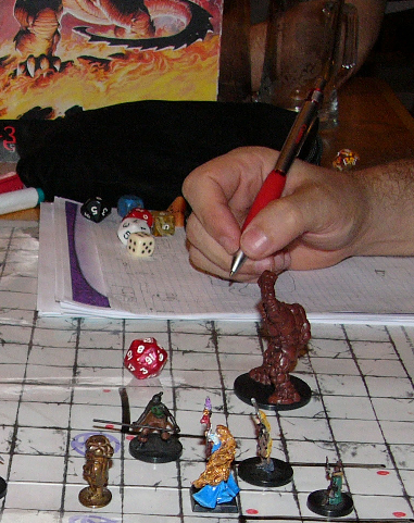 Player in a game of Dungeons and Dragons